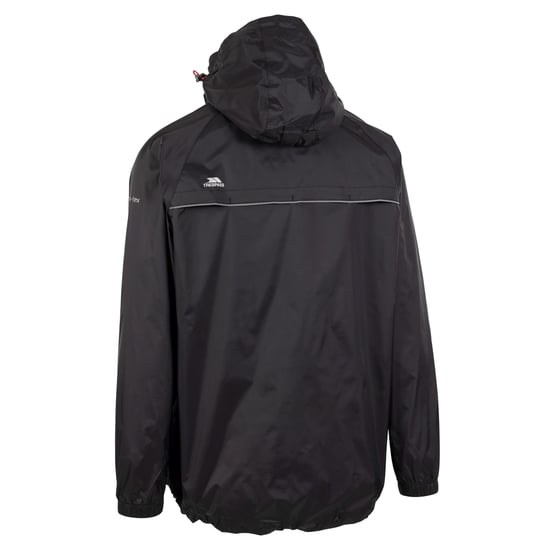 Trespass Qikpac X Unisex Packaway Jacket (Black/Red)
