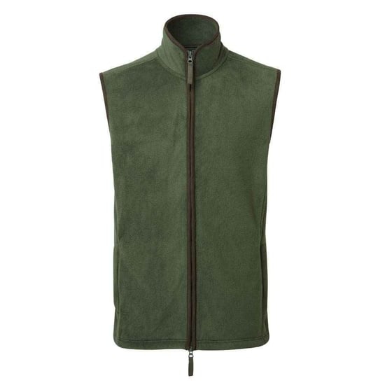 Premier Mens Artisan Fleece Gilet (Moss Green/Brown) - Image 1