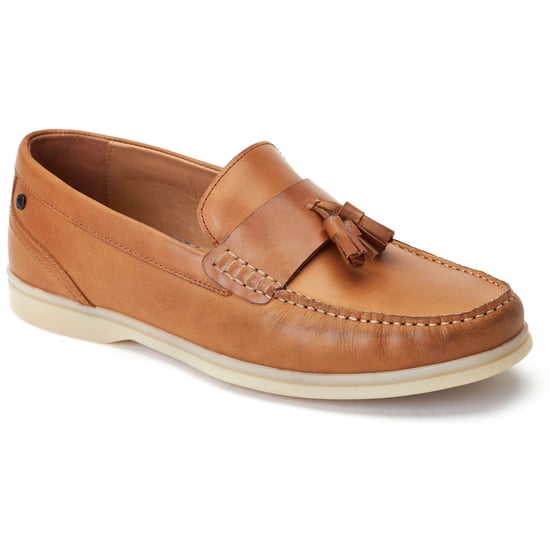 Base London Bonito Leather Men's Burnt Tan Loafers - Image 1