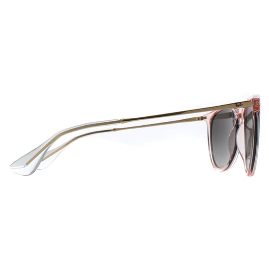 Ray-Ban Round Womens Transparent Pink Grey Gradient RB4171 Erika
