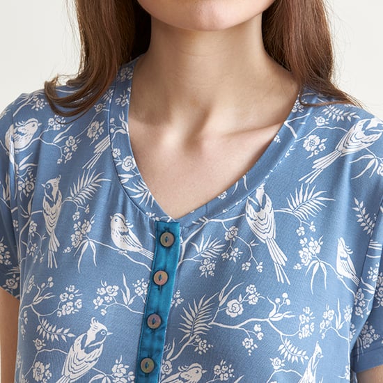 Women's short-sleeved nightgown JJBEH0810 - Image 3