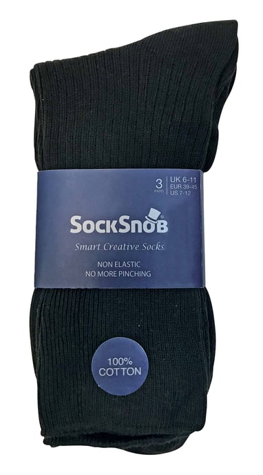 6 Pares de Calcetines de Algodón Transpirables y No Elásticos para Hombre. - Image 2