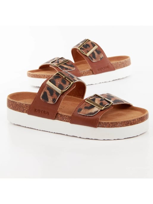 Crocs Kaporal con estampado de leopardo para mujer - Image 2