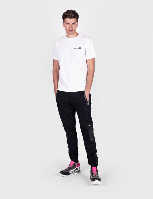 Les Hommes T-shirt Typography del hombre negro, Blanco - Image 2