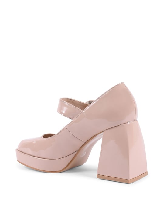 19V69 Italia Womens Mary Jane Pump Nude