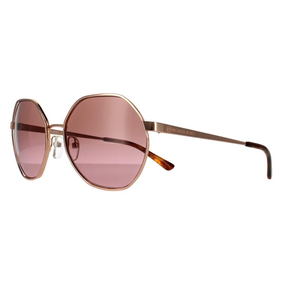 Michael Kors Gafas de Sol Redondas para Mujer en Oro Rosa con Degradado Marrón y Rosa - Image 2