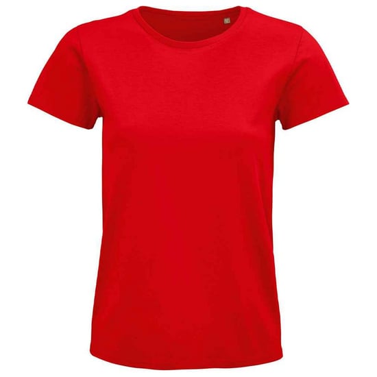 SOLS Womens/Ladies Pioneer Organic T-Shirt (Red) - Image 1