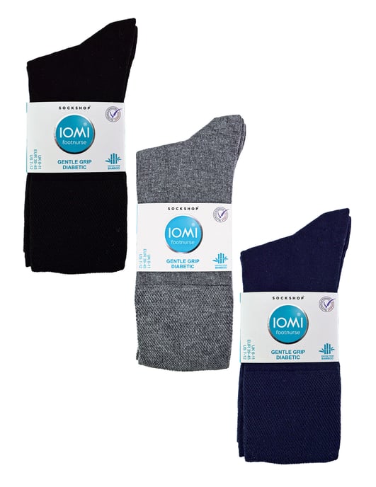 IOMI - Pack de 6 Calcetines Diabéticos de Bambú para Hombre - BNG - Image 2