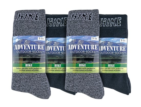 12 Pares de Calcetines de Senderismo Acolchados para Hombre | Sock Snob | Calcetines Transpirables para Caminar - Pack 2 - Image 2