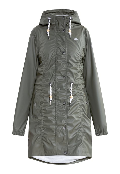 Schmuddelwedda raincoat women olive - Image 1