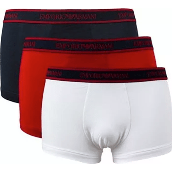 Pack de 3 bóxers Emporio Armani para hombre con logotipo ilimitado - Image 1