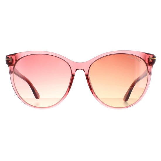Tom Ford Round Womens Shiny Transparent Antique Pink Pink Gradient  Maxim FT0787