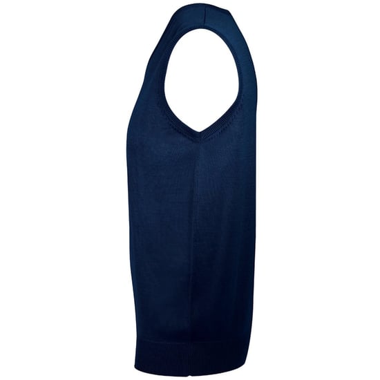 SOLS Unisex Adult Gentlemen Knitted Sleeveless Sweater Vest (Navy) - Image 3