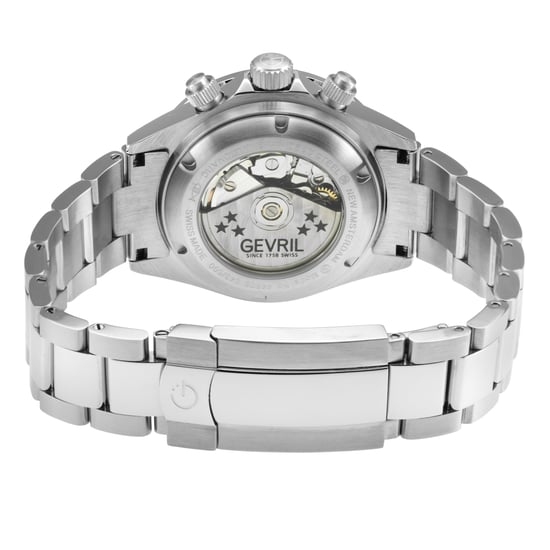 Gevril Men's New Amsterdam 44606B Swiss Automatic ETA 7750 White Dial Special Edition Watch