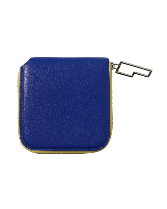 Acne Studios Zipped Wallet in Blue Leather - Image 1