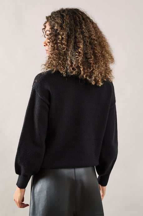 Petite Sequin Festive Star Jumper