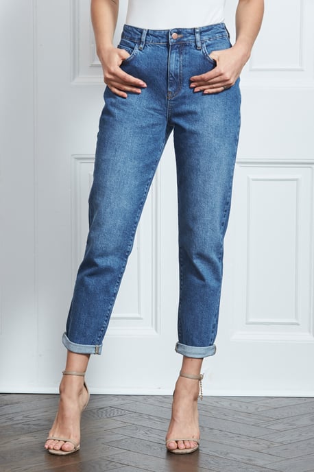 Mid Blue Mom Jeans