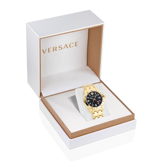 Versace Greca Time Gmt Men's Gold Watch VE7C00723 - Image 4