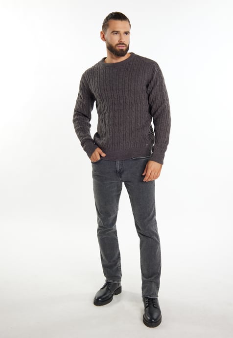 Dreimaster Knitted pullover Men Grey melange - Image 2