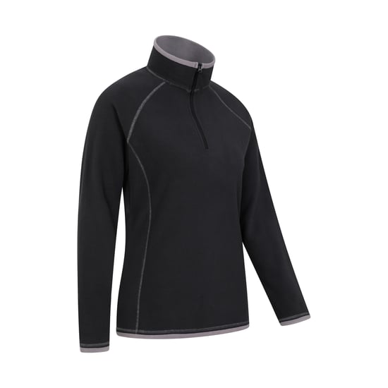 Mountain Warehouse Womens/Ladies Montana Half Zip Fleece Top (Black) - Image 5