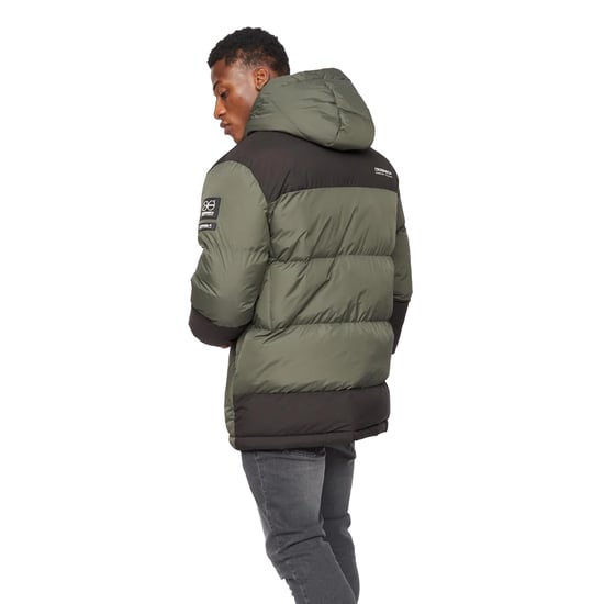 Crosshatch Mens Squadage Panelled Jacket (Olive) - Image 2