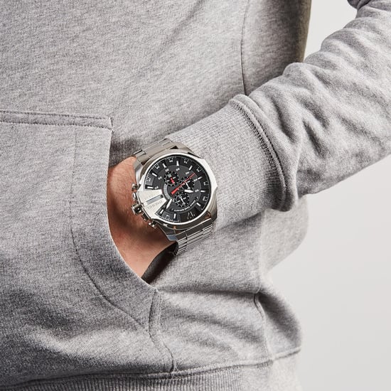 Diesel Mega Chief Men's Silver Watch DZ4308 - Image 4