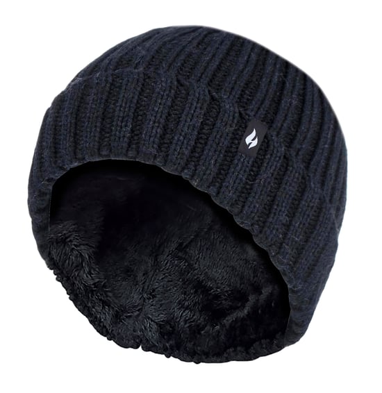 Heat Holders - Set de gorro y guantes térmicos de invierno de canalé grueso para niña - Image 1