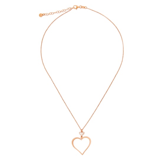 Orphelia 'Alfina' Women's 925 Sterling Silver Chain with Pendant - Rose ZK-7383 - Image 1