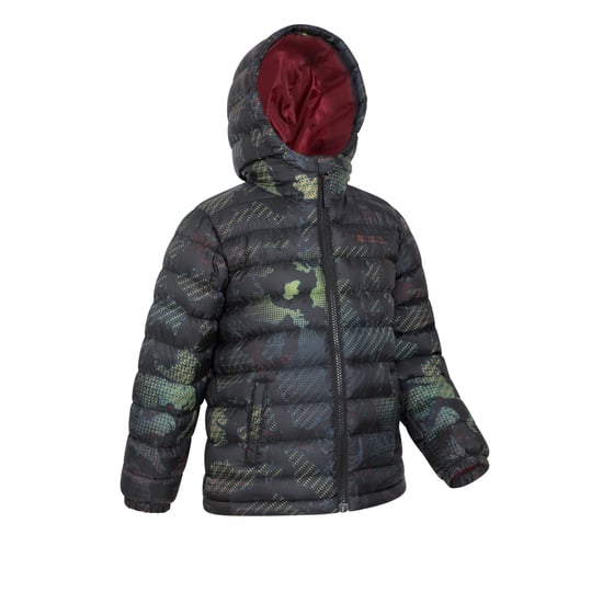 Mountain Warehouse Childrens/Kids Seasons Patterned Padded Jacket (Jet Black) - Image 4