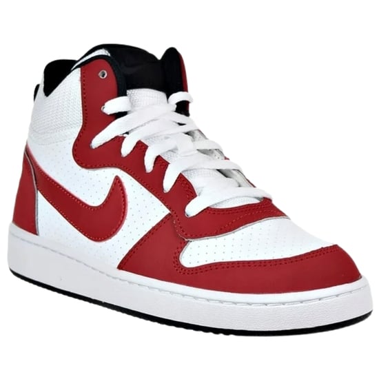 Zapatillas de deporte rojas Court Borough Mid Top de Nike - Image 2