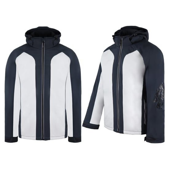 Dickies Flex Mens White/Grey Softshell Chaqueta - Image 3