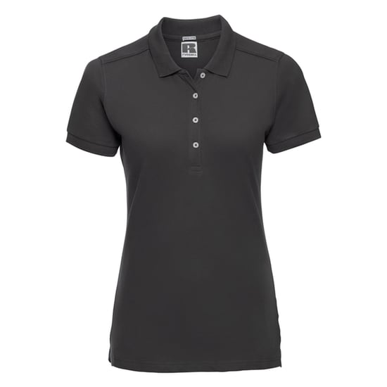 Russell Womens/Ladies Stretch Fitted Polo Shirt (Black) - Image 1