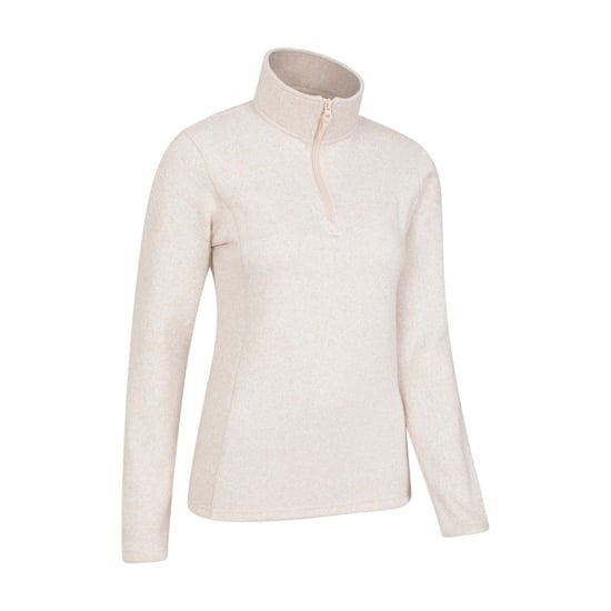 Mountain Warehouse Womens/Ladies Idris Half Zip Fleece Top (Beige) - Image 4