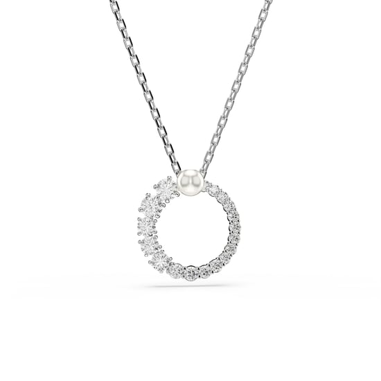 Swarovski 'Matrix' Women's Base Metal Necklace - Silver 5688751 - Image 1