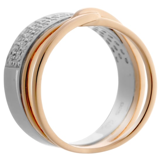 Orphelia Women's 925 Sterling Silver Ring - Silver/Rose ZR-7206 - Image 3