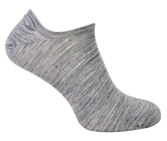 Calcetines Bajos de Lana Merino para Hombre | Steven | No Show Warm Footsies Socks - Gris Claro - Image 1