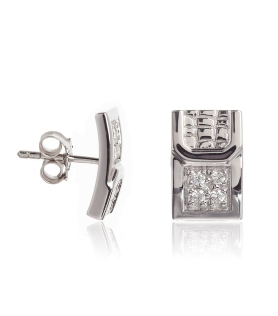 Orphelia Women's 925 Sterling Silver Stud Earrings - Silver ZO-5902 - Image 3