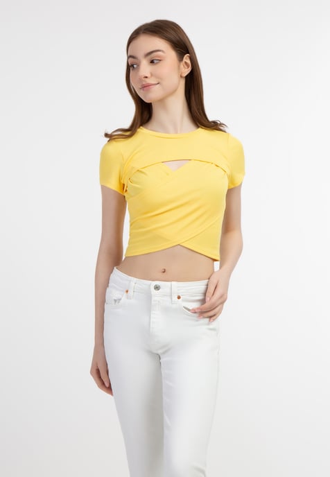 Mymo T-Shirt women light yellow - Image 3