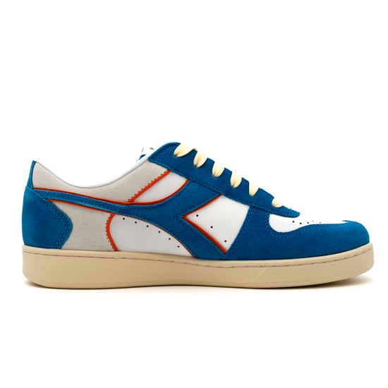 Sneakers Diadora Magic Basketball Low Suede Leather Royal/White