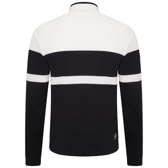 Dare 2B Mens Outgoing II Knitted Jumper (White/Black) - Image 2