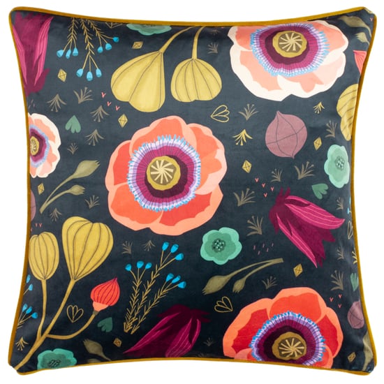 Funda de cojín de terciopelo con bordes brillantes de Kate Merritt - Image 1