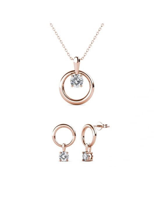 Conjuntos Octavia - Oro rosa y cristal - Image 1