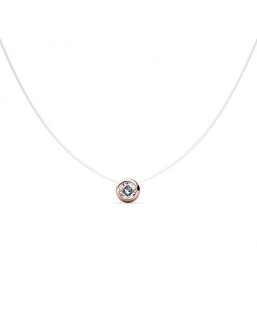 Colgantes Luna - Oro rosa y Cristal - Image 1