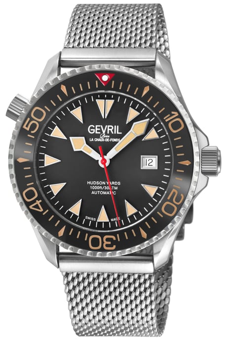Reloj Automatico Suizo para Hombre Gevril Hudson Yards Marrón - Image 1
