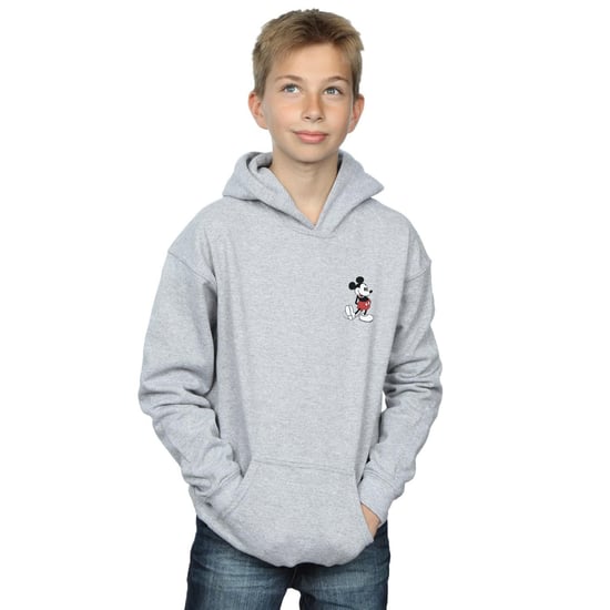 Disney Boys Mickey Mouse Kickin Retro Chest Hoodie (Sports Grey) - Image 3