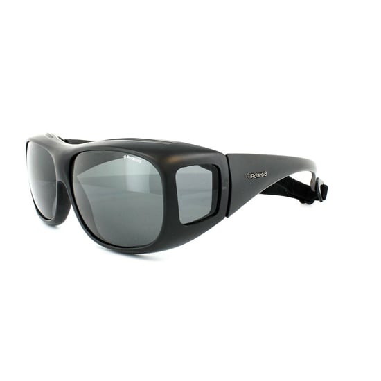 Polaroid Suncovers Wrap Unisex Black Grey Polarized Sunglasses