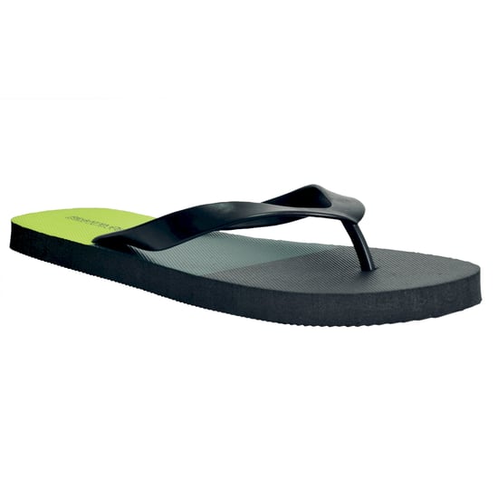 Regatta Mens Bali Colour Block Flip Flops (Bright Kiwi/Black) - Image 1