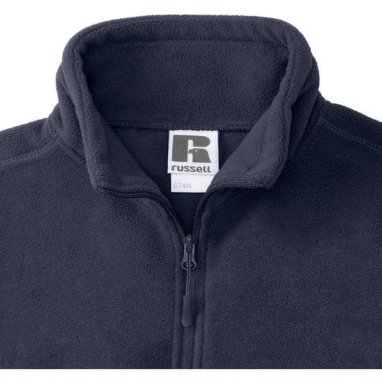 Russell Mens 1/4 Zip Outdoor Fleece Top (French Navy) - Image 4