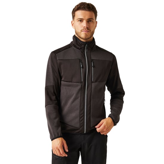Regatta Unisex Adult E-Volve Knitted Stretch Midlayer (Ash/Black)