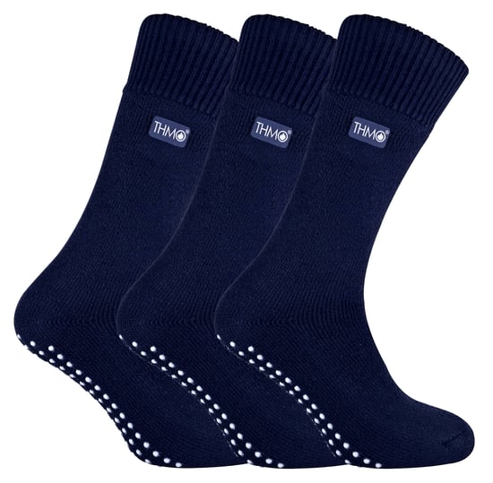THMO - 3 pares de calcetines para hombre con forro polar y pinzas - Azul marino - Image 1